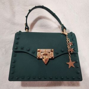 Most Wanted Crossbody Top Handle Small Purse w/Studs, NWOT